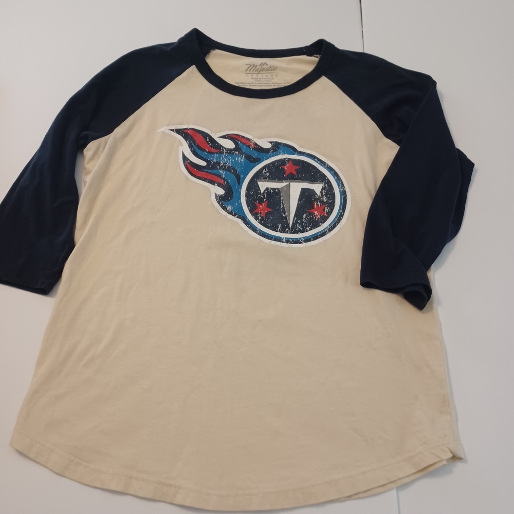 Tennessee Titans Jones Ragland Sleeved Tee Wmns Sz M
